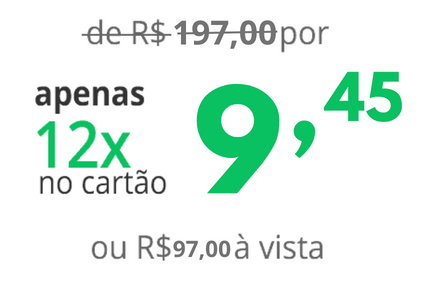 ULTIMAS VAGAS COM DESCONTO TOTAL POR R$ 97,00